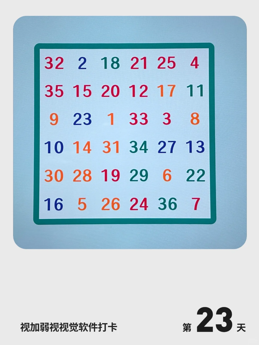 视加弱视视觉软件打卡 | 第 23 天