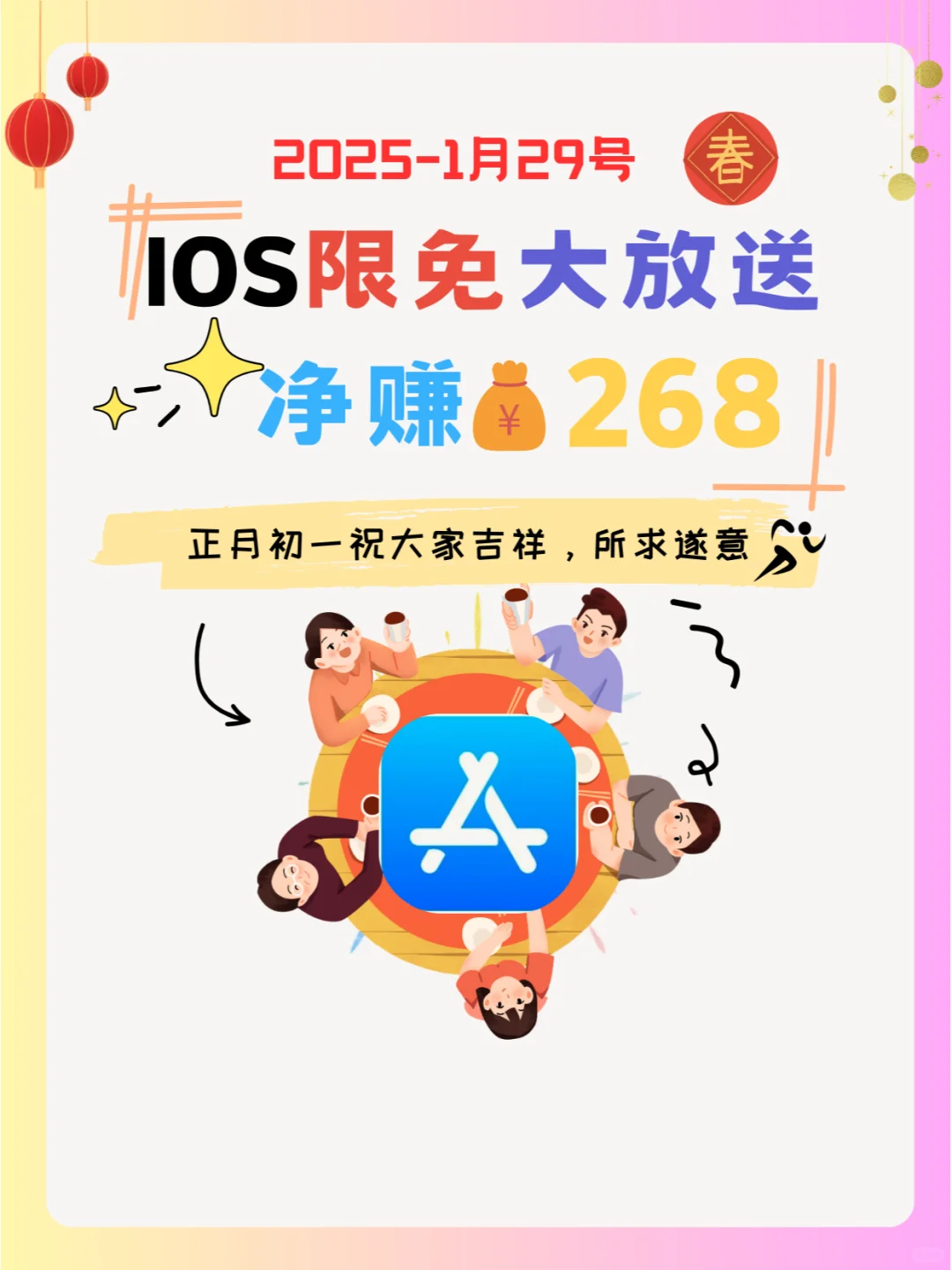 1月29号IOS限免App❗iOS党码住❗除夕快乐❗