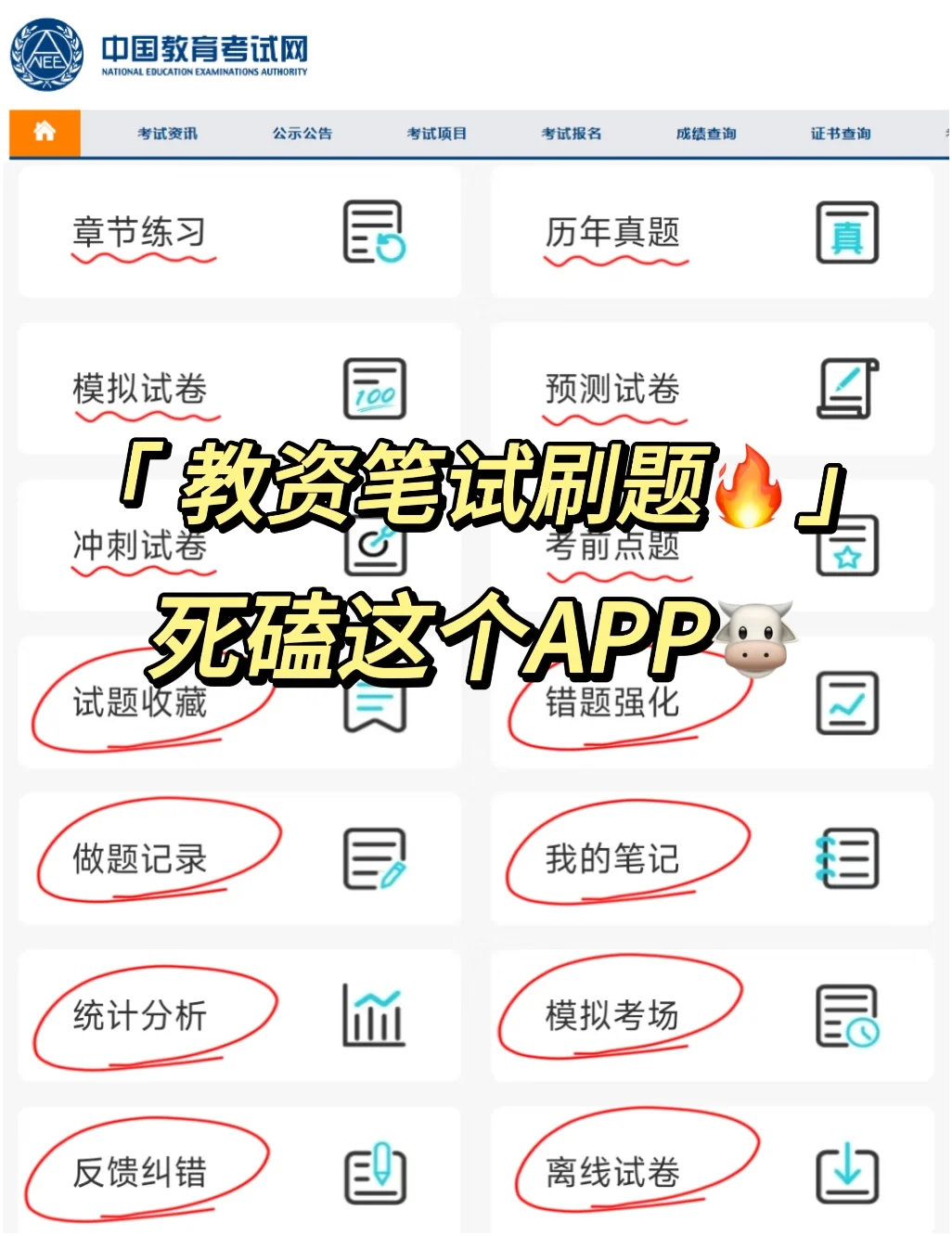 25上教资笔试刷题🔥死磕这个app👍