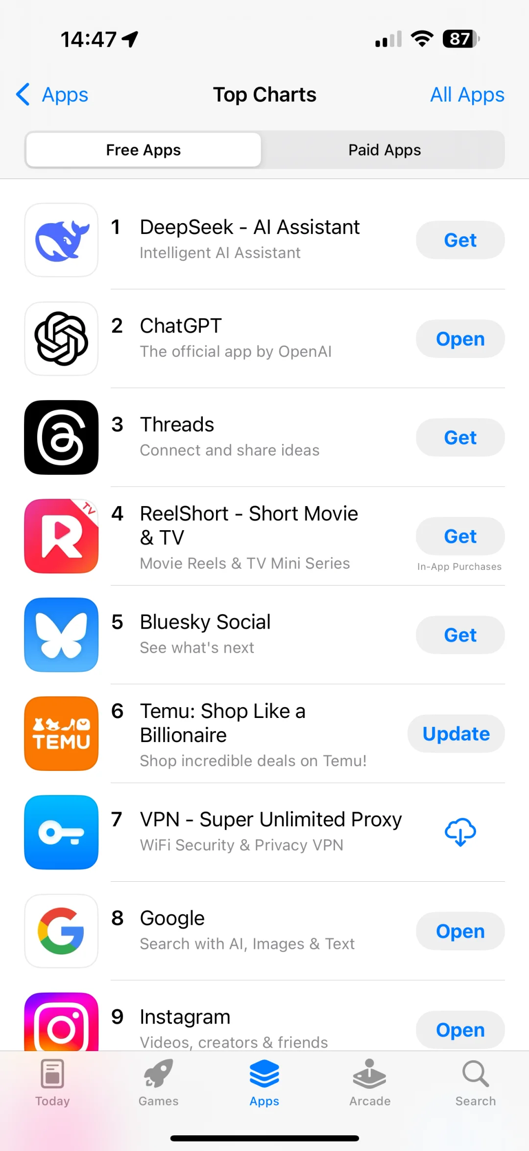 苹果美区排第一的 APP 是中国的