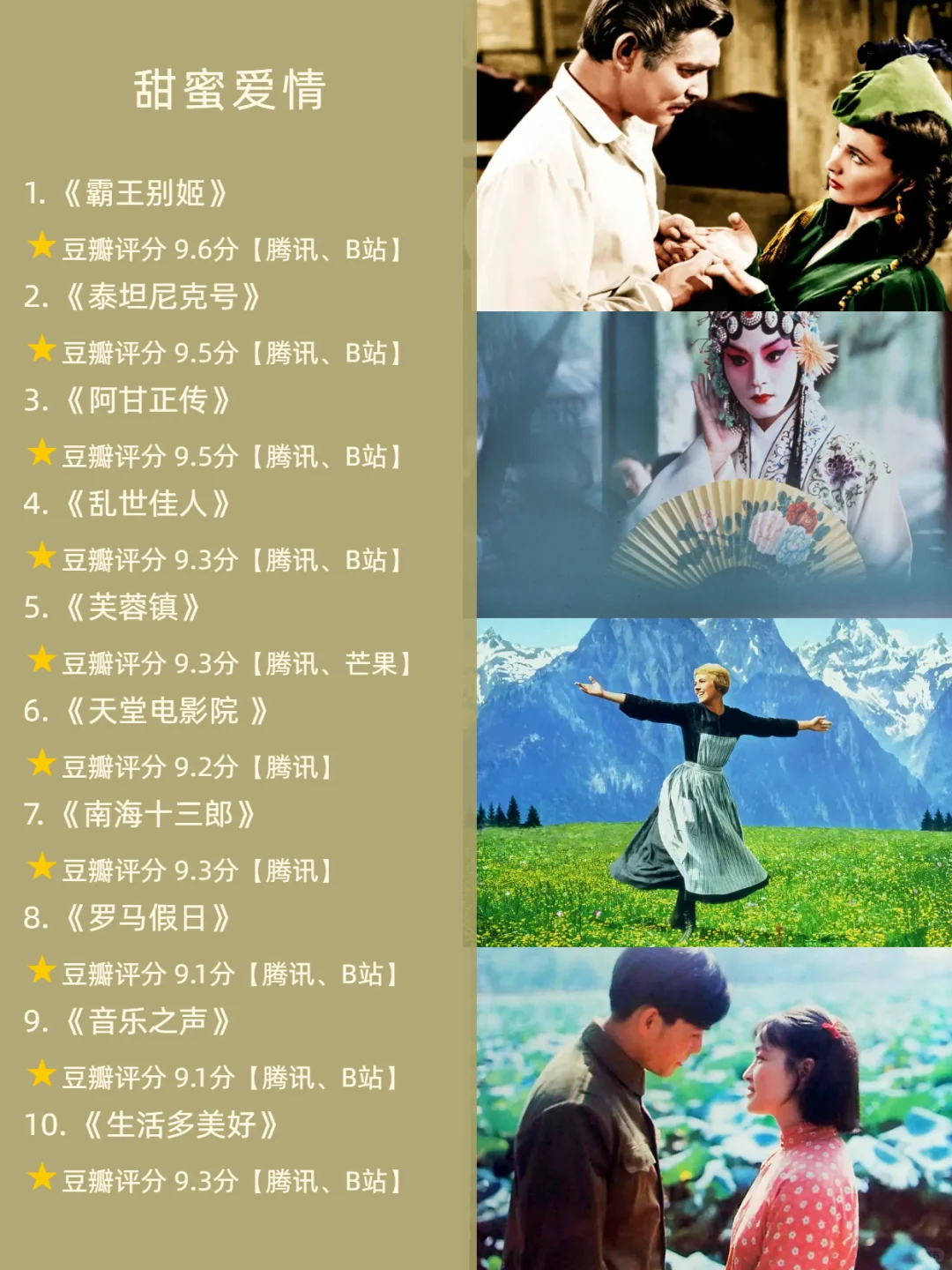 春节宅家必看 🎬60部经典电影🤩