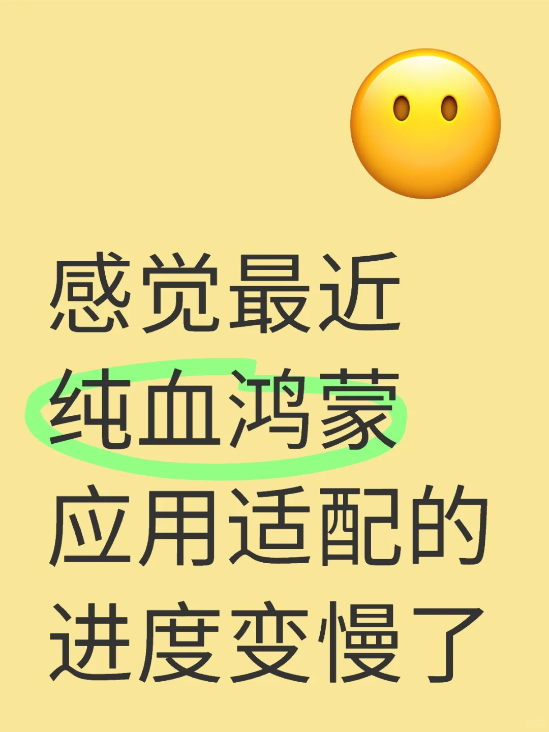 纯血鸿蒙会变成烂尾楼吗