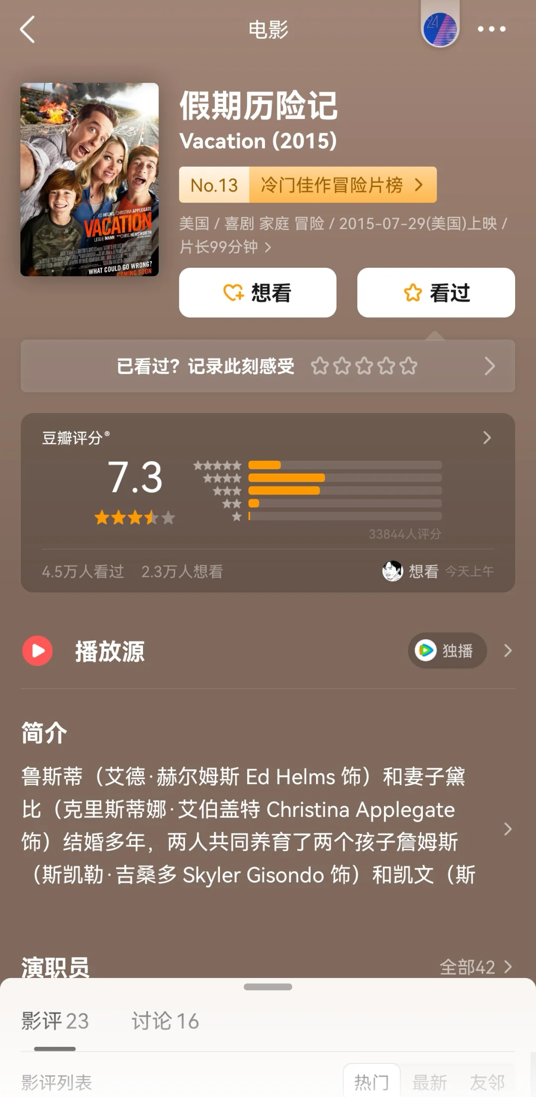 豆瓣均分8.4❗高评分冷门佳作冒险片榜❗️