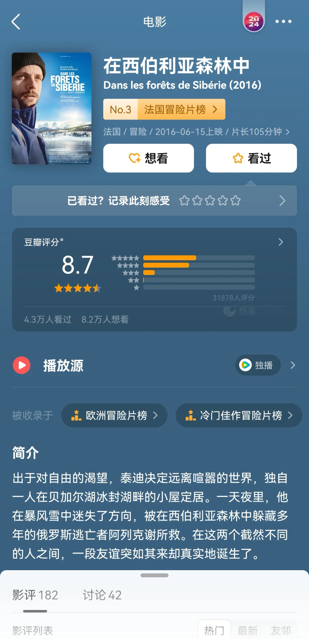 豆瓣均分8.4❗高评分冷门佳作冒险片榜❗️