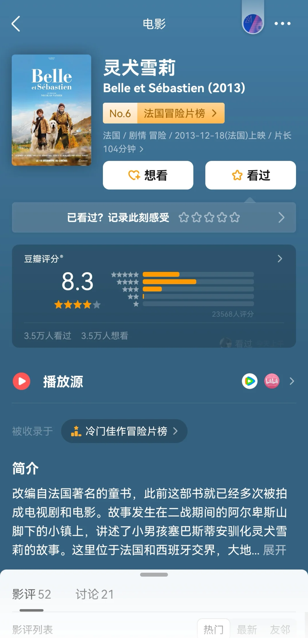 豆瓣均分8.4❗高评分冷门佳作冒险片榜❗️