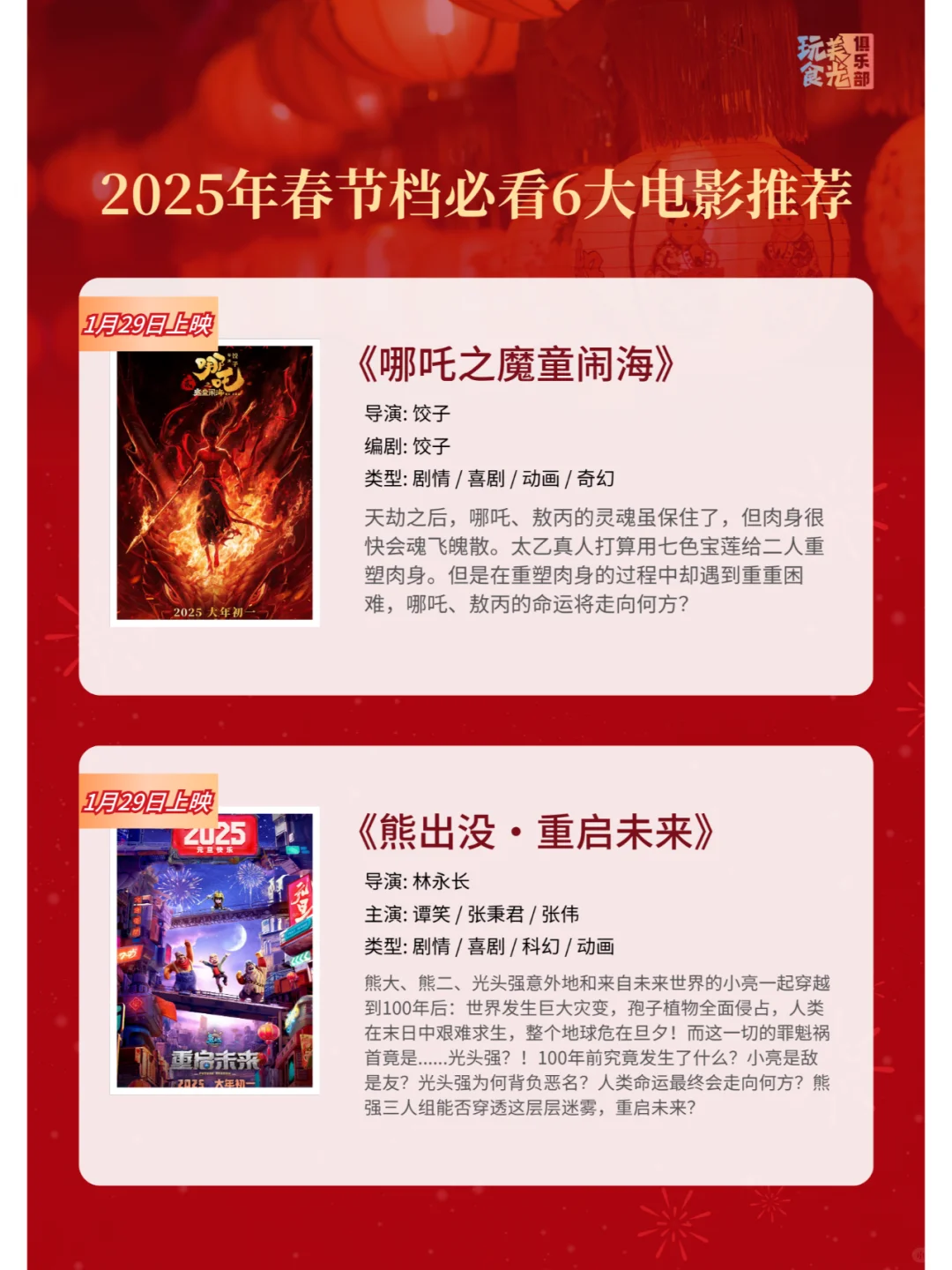 推荐60后70后必看！！2025春节档6大电影