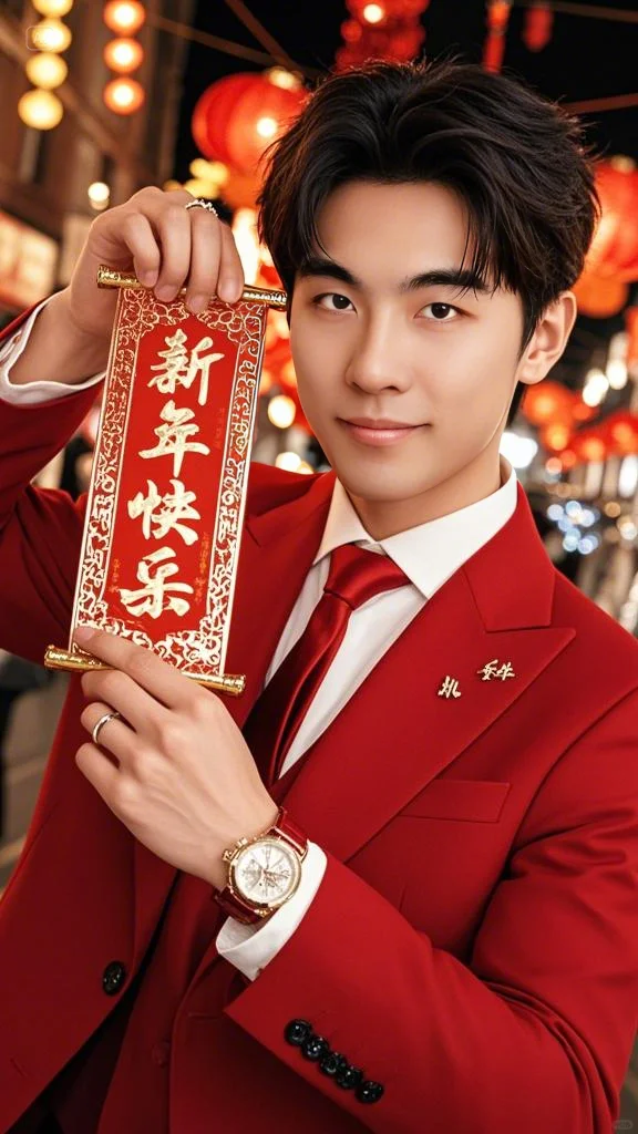 感谢AI让我足不出户拍新春写真😘