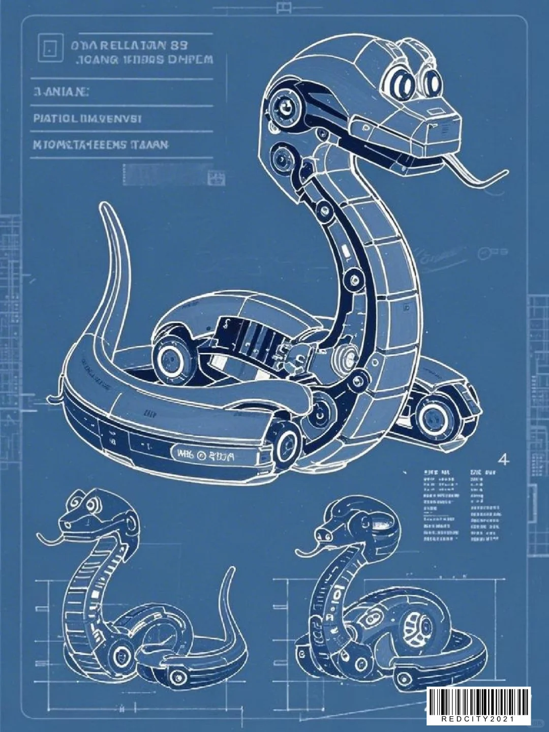 现在的ai已经这么牛了吗！赛博朋克蛇！