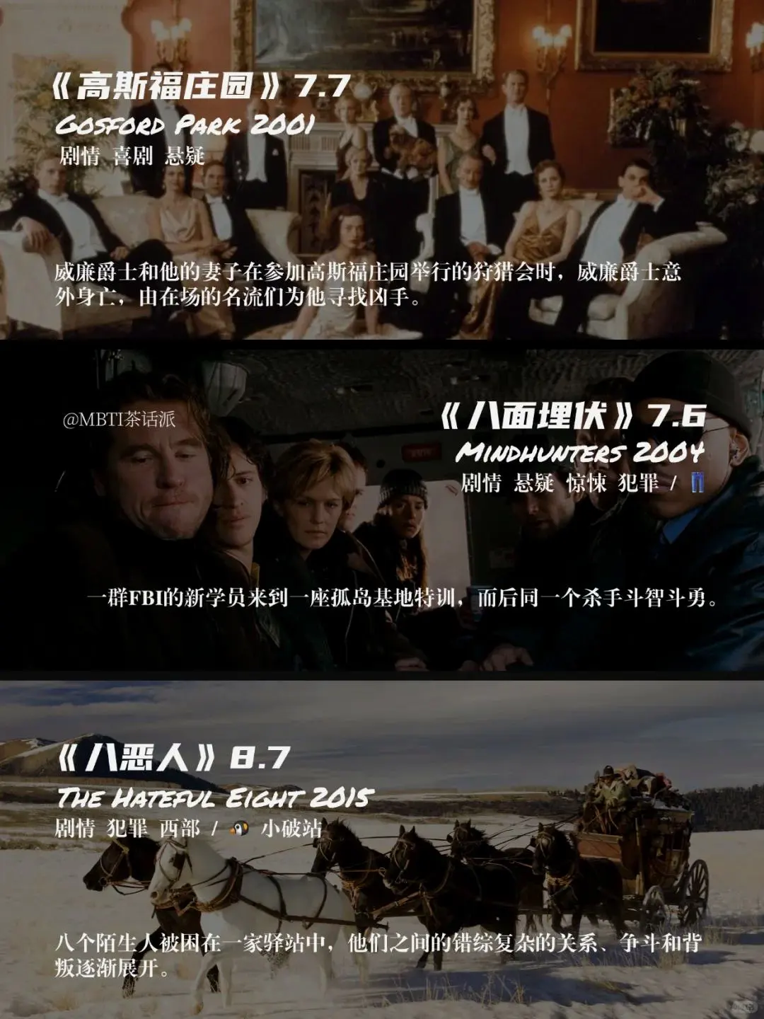 推理迷必看！暴风雪山庄电影推荐