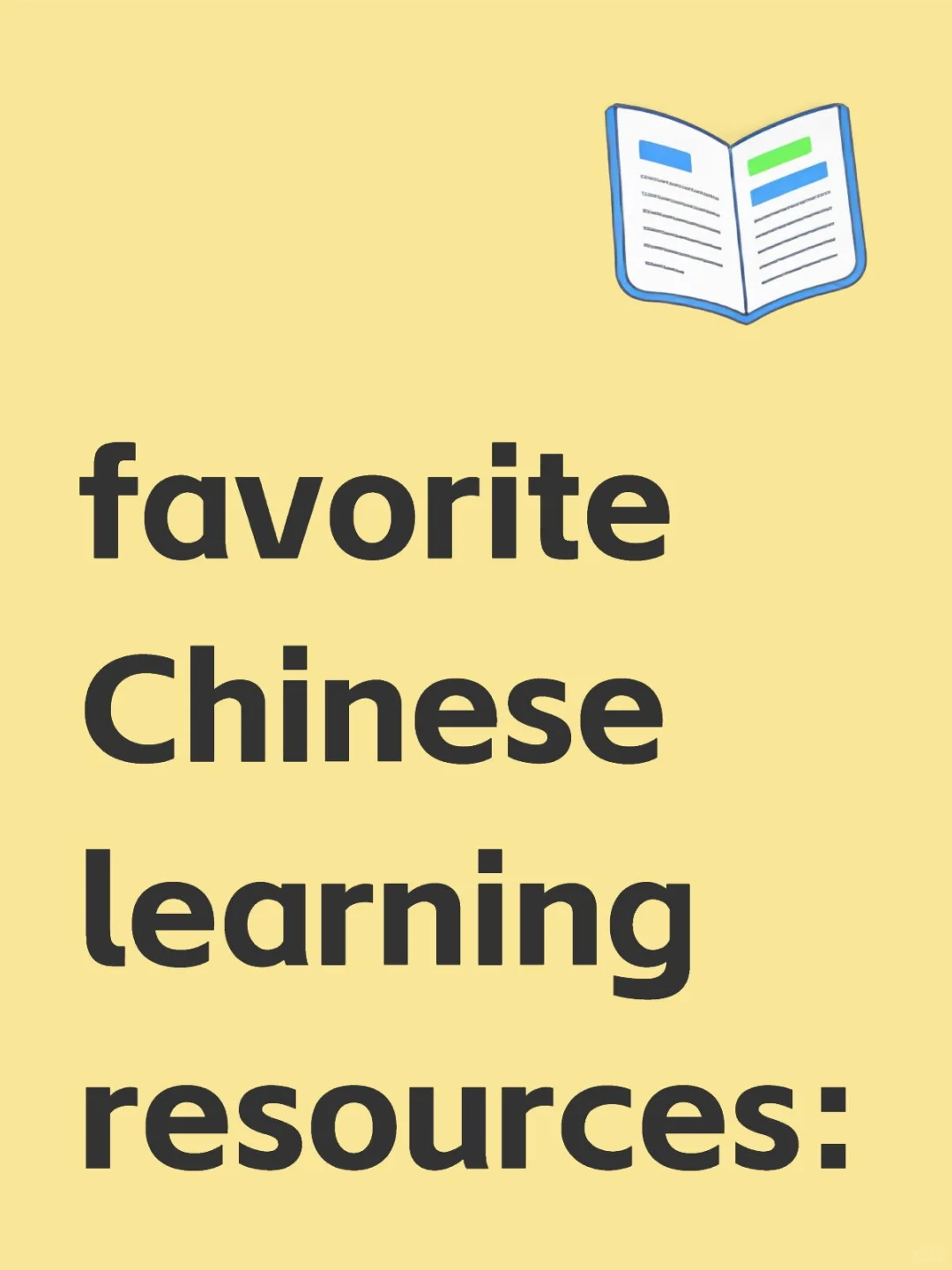 best Chinese learning resources!