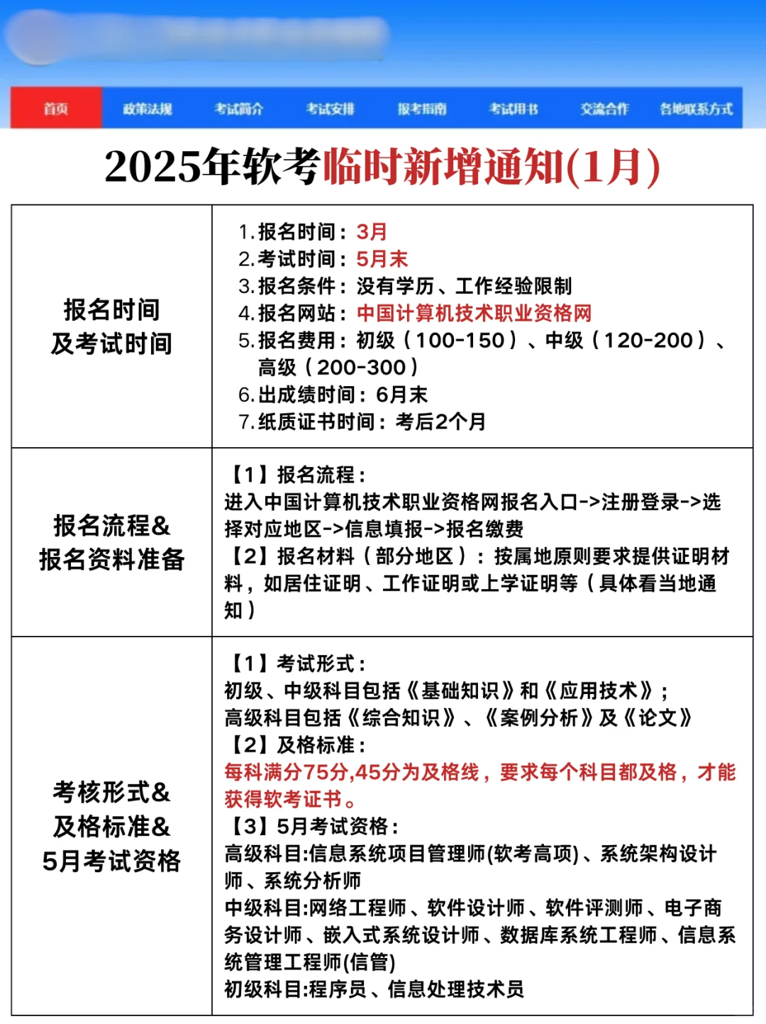刚刚！1月新通知！心疼25年软考备考的姐妹
