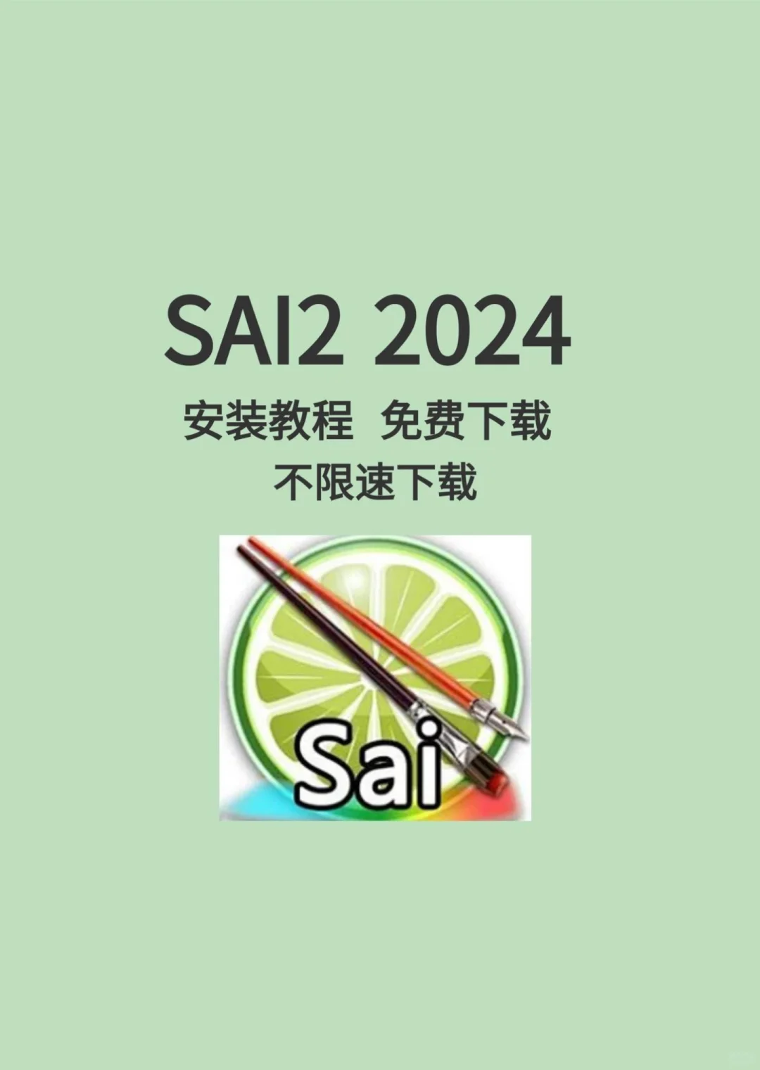 sai2 2024 安装教程他来了