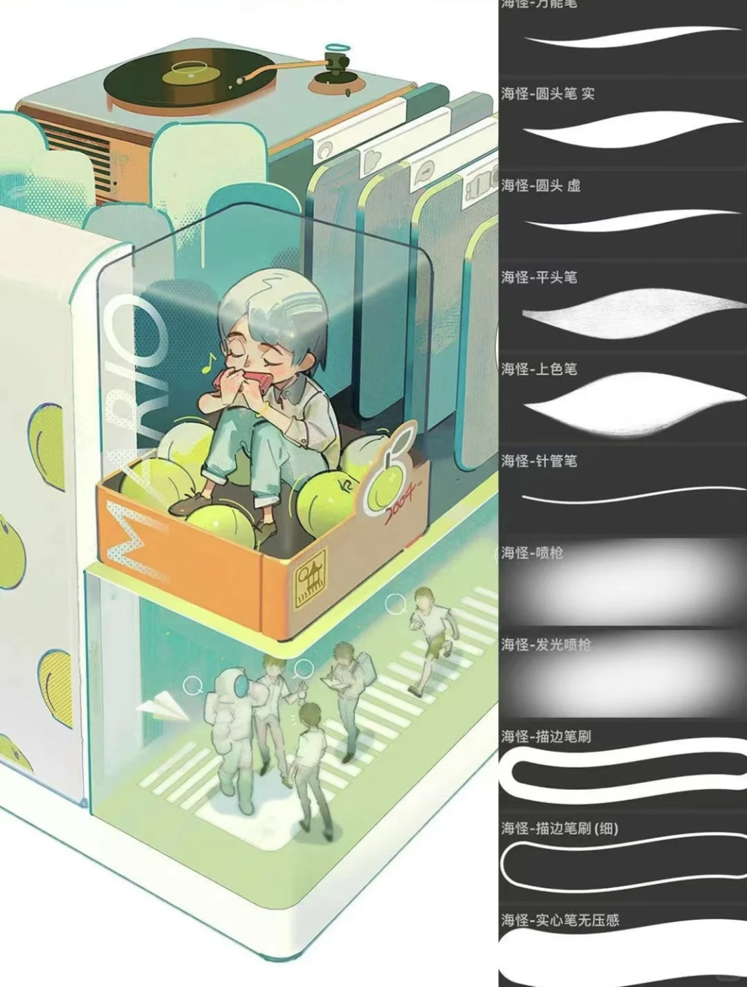 CSP、SAI、PS电脑板绘‼️一画一个不吱声~