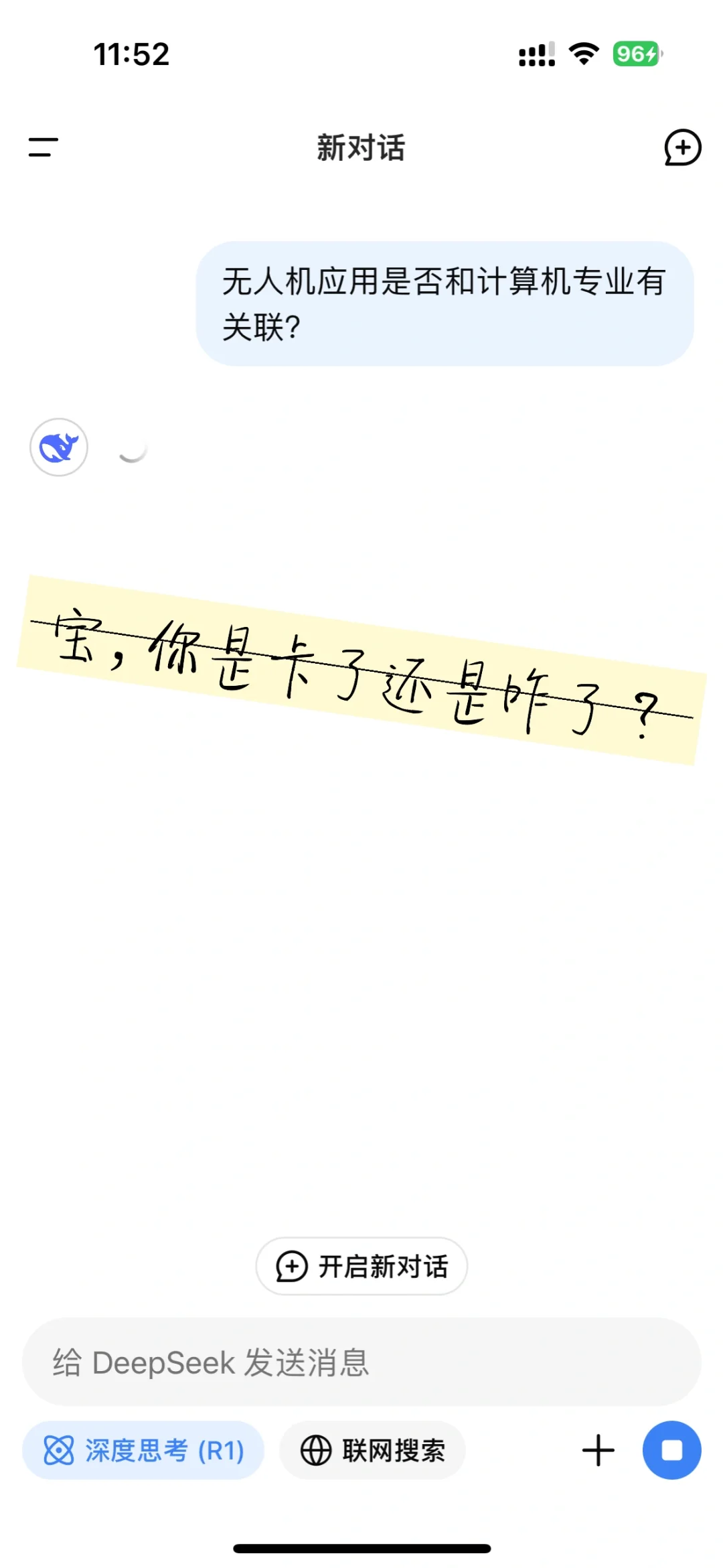 你们的DeepSeek 会这样吗？