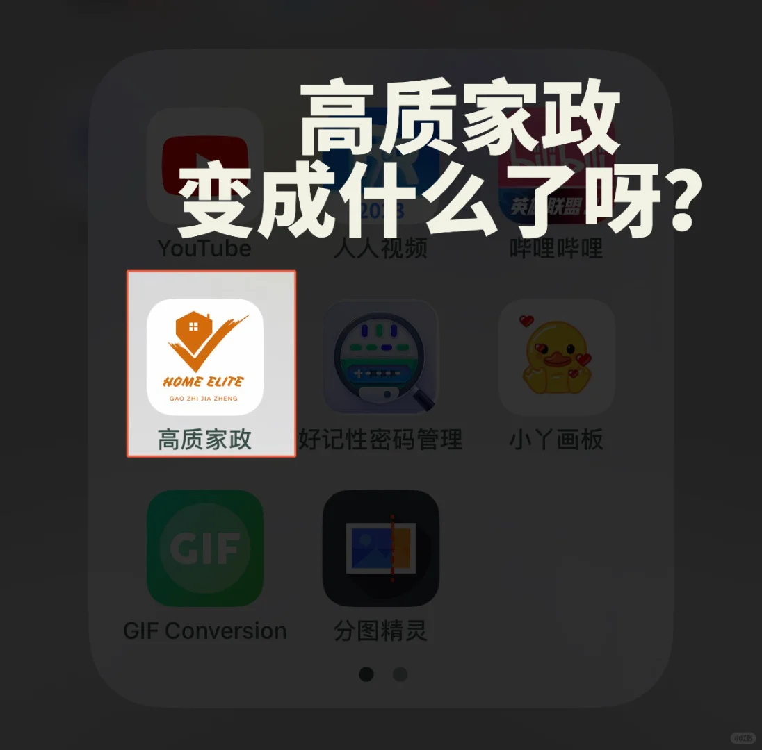 高质家政新的ios变身app是啥呀