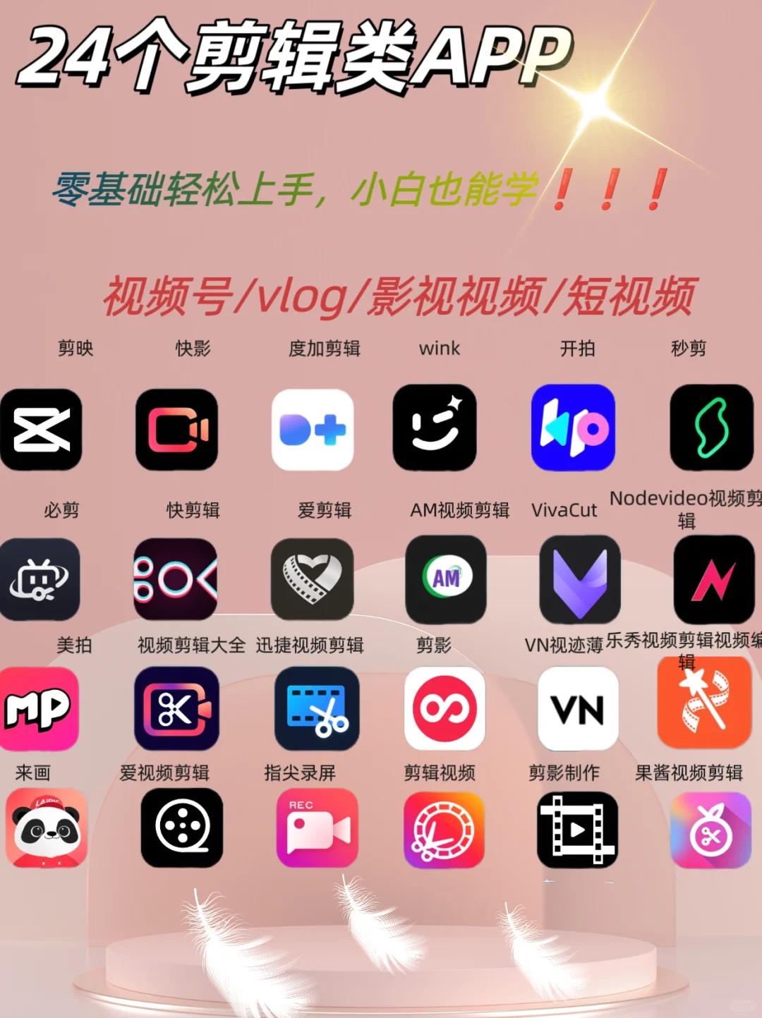 24个剪辑app推荐，总有一款适合你💯✅