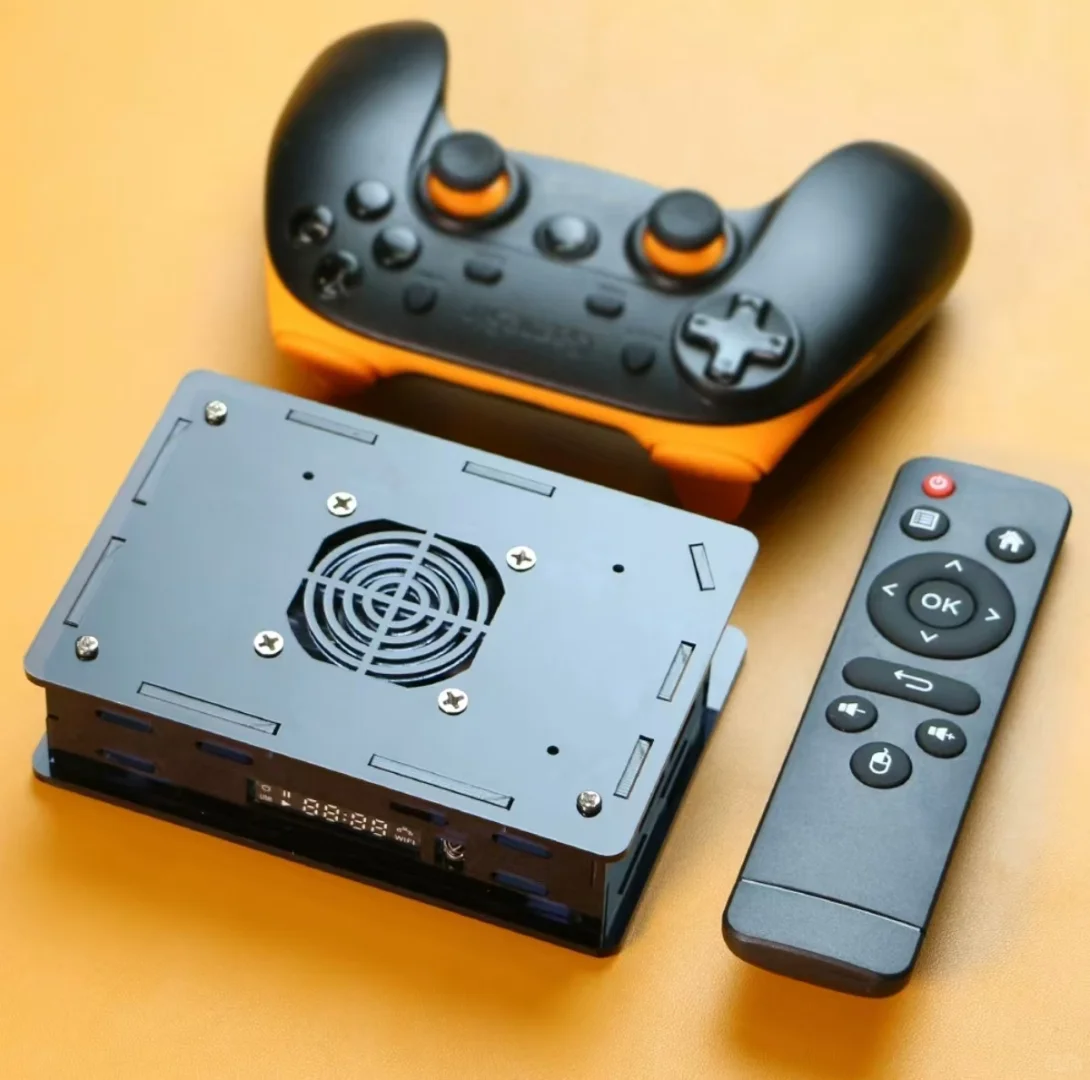 一百多的电视盒子，预装大量模拟器还送手柄