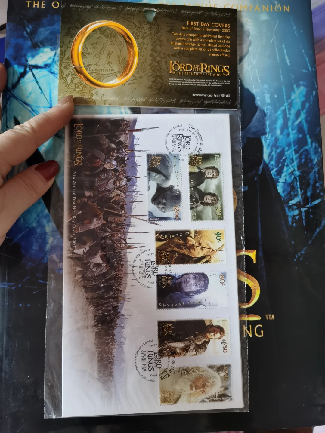 魔戒周边电影画册首日封邮票