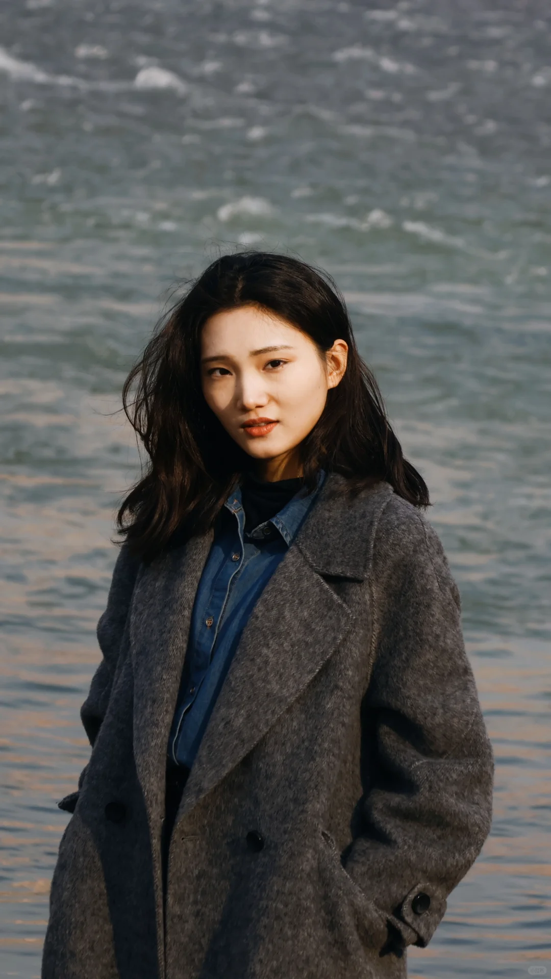 在黄河边拍出大海电影感写真