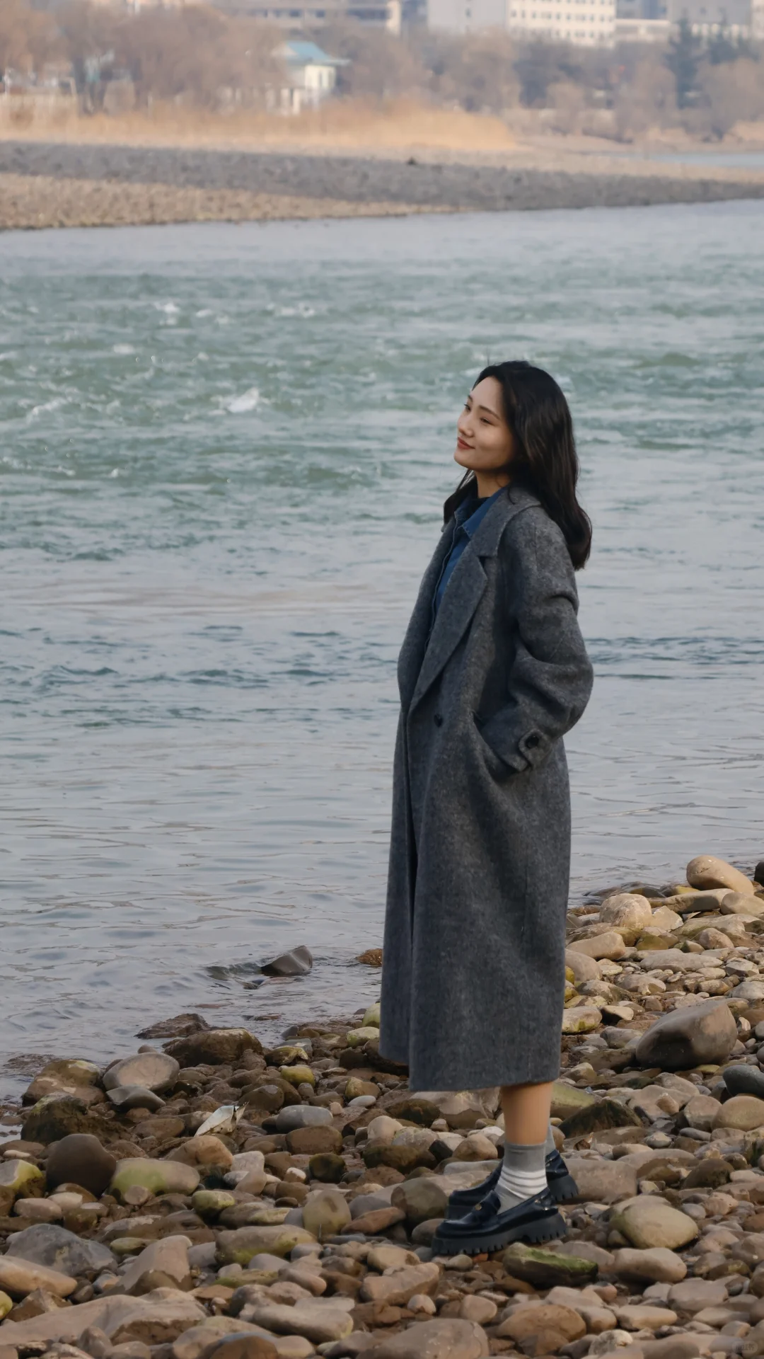 在黄河边拍出大海电影感写真