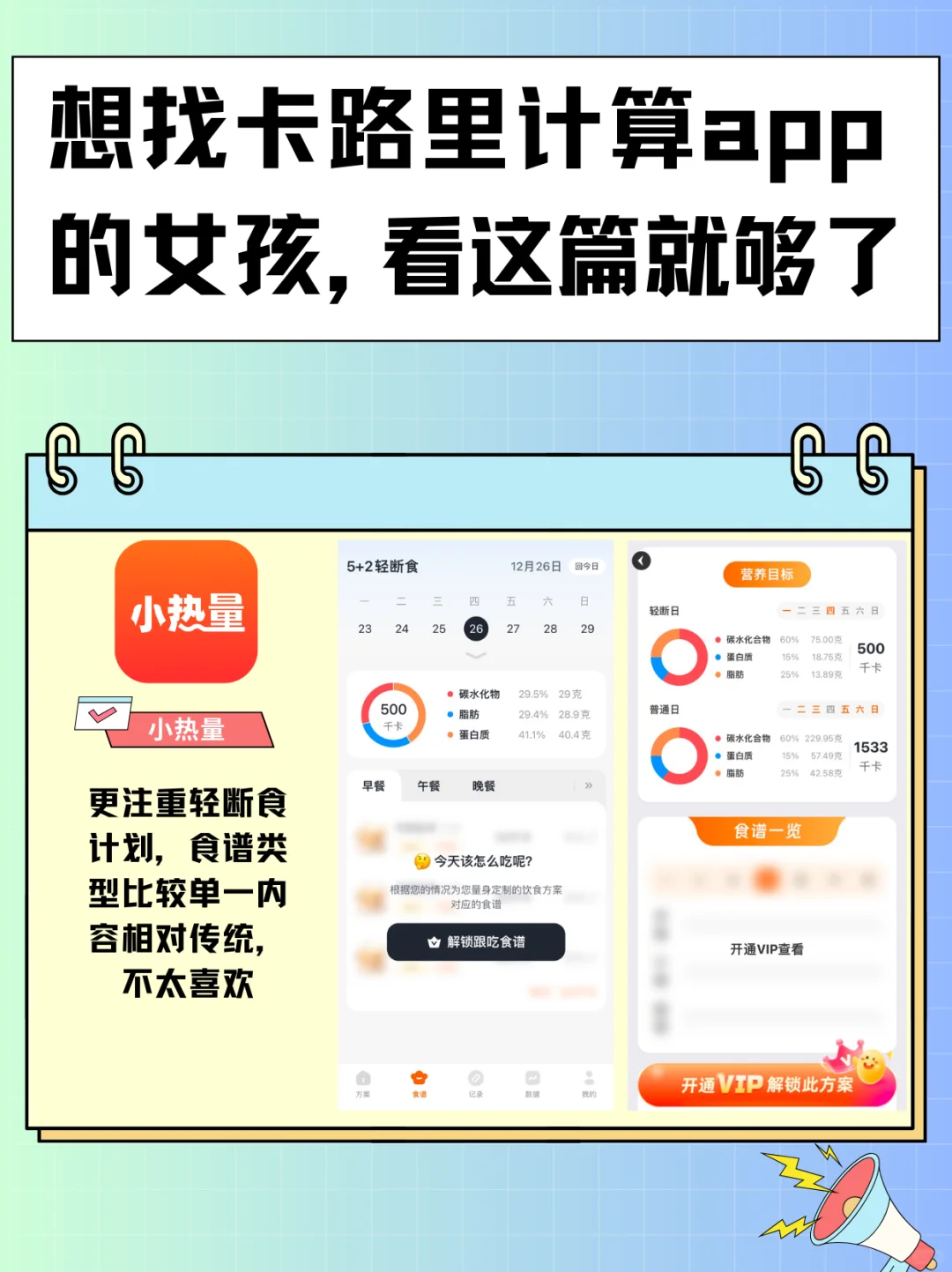 减肥一定要知道的减肥app | 亲测好用
