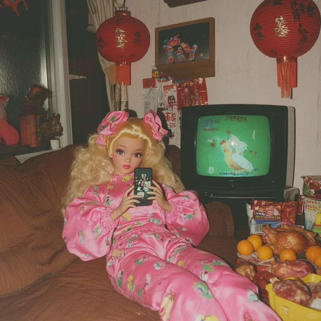 像不像过年玩手机的你😤Barbie|芭比