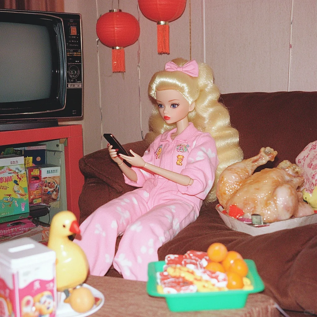 像不像过年玩手机的你😤Barbie|芭比