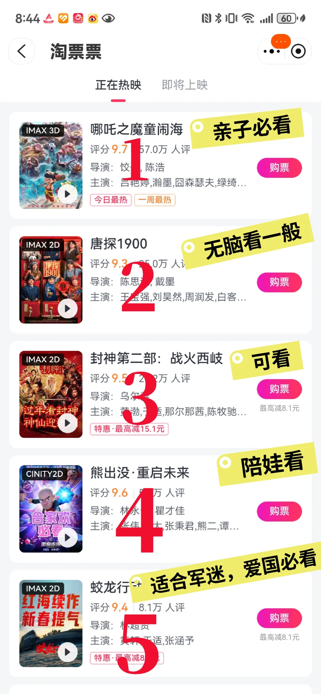 2025春节档电影测评‖都看了吗？