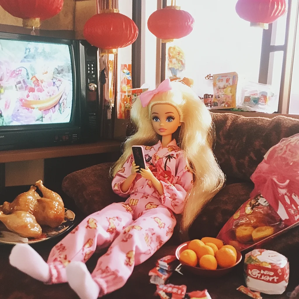像不像过年玩手机的你😤Barbie|芭比