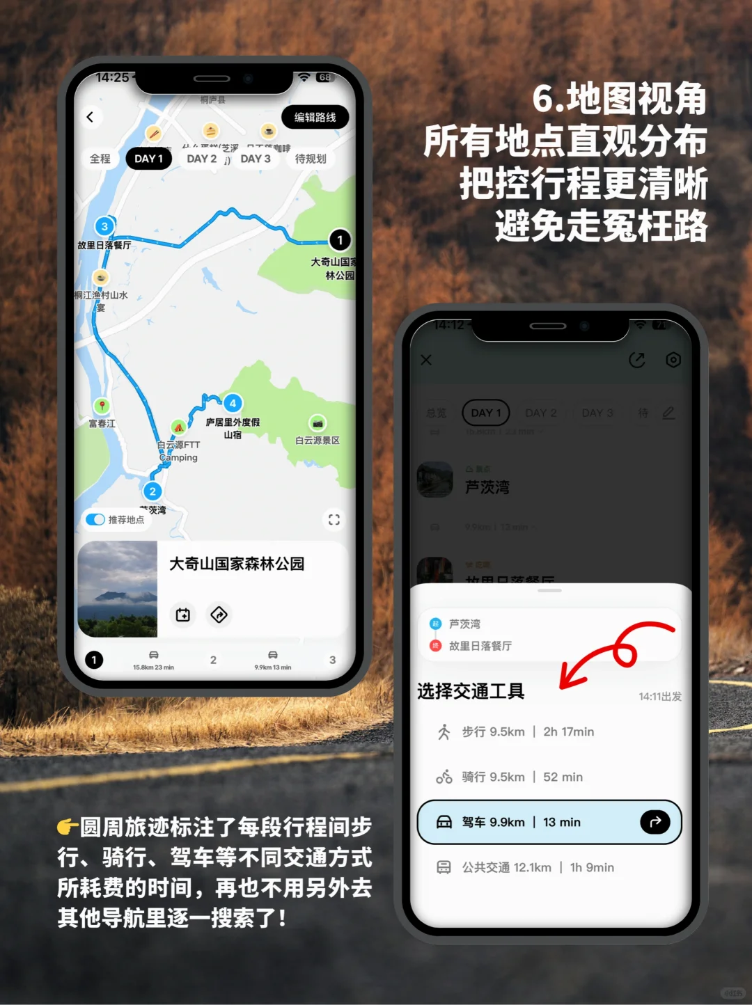 圆周旅迹｜巧用3️⃣大王炸App搞定旅行规划🗺️