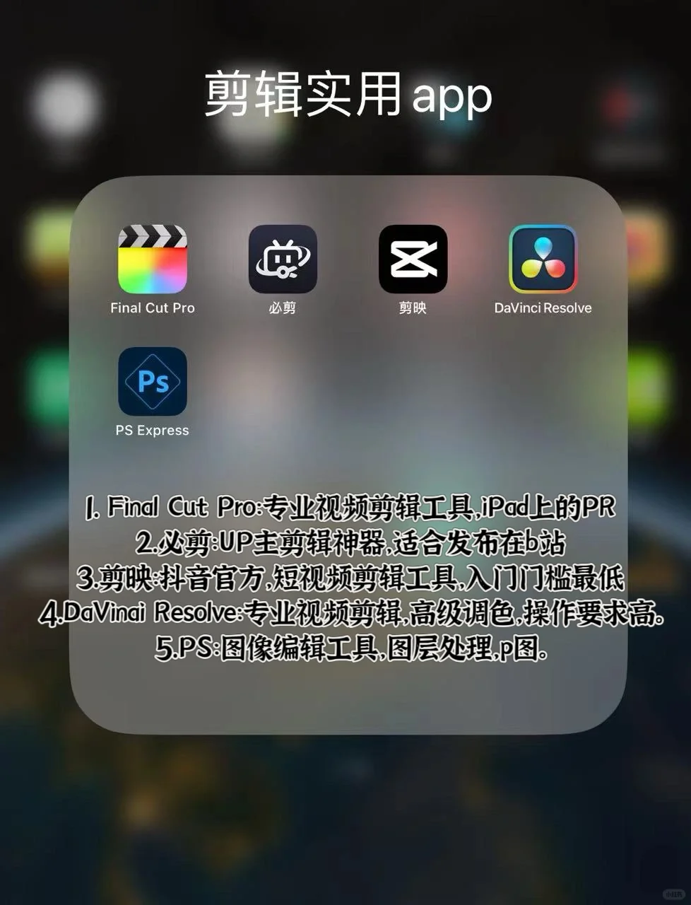 iPad用户必看！！日常实用app