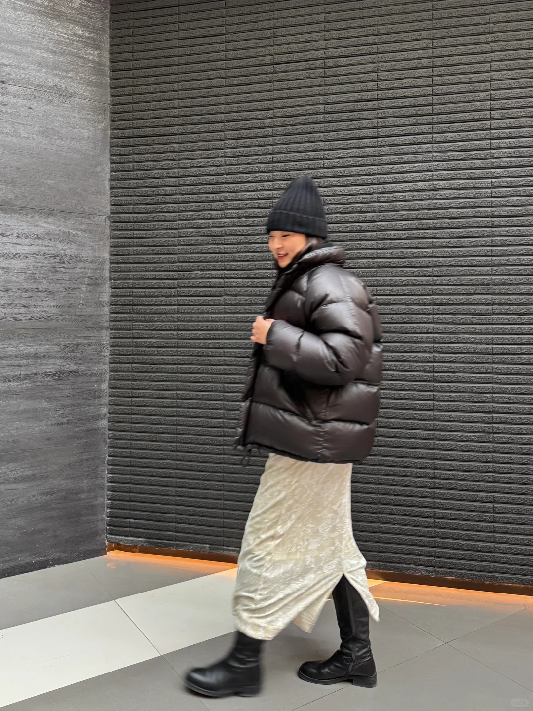 169/130 高大壮苹果型身材冬日显瘦实用穿搭