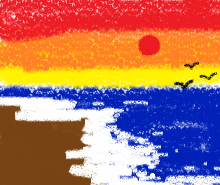 用电脑自带画图软件画画