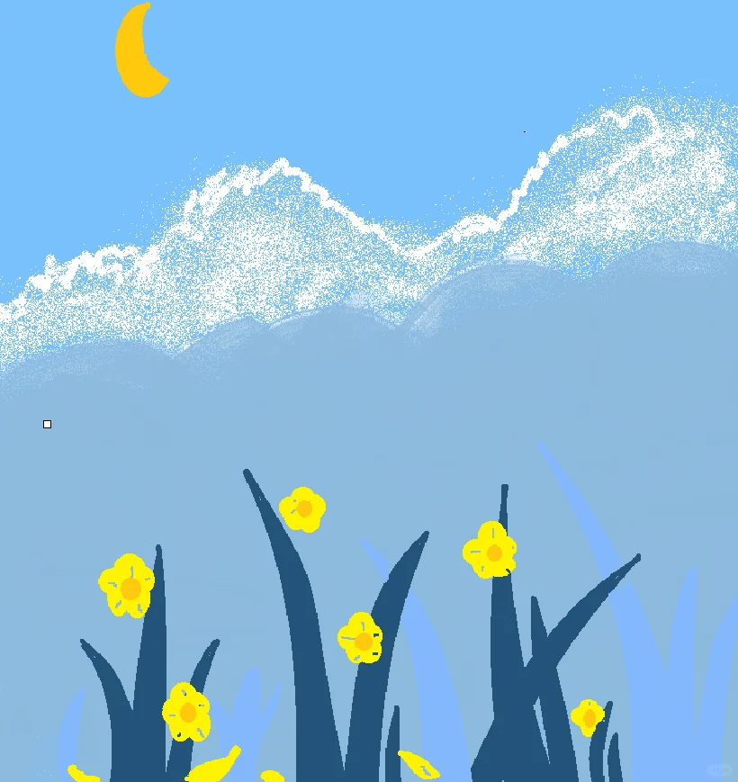 用电脑自带画图软件画画