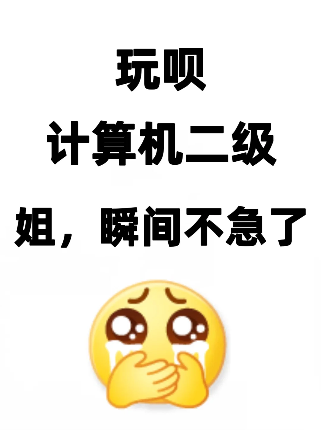 计算机二级，一个巨恶心但可以过线的app！