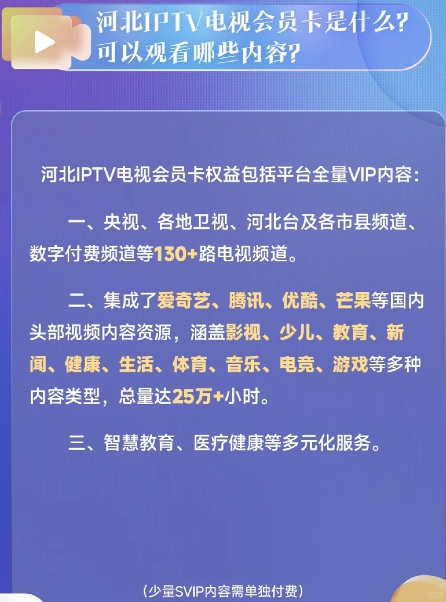 河北电视❗️年卡❗️移动/联通/电信电视