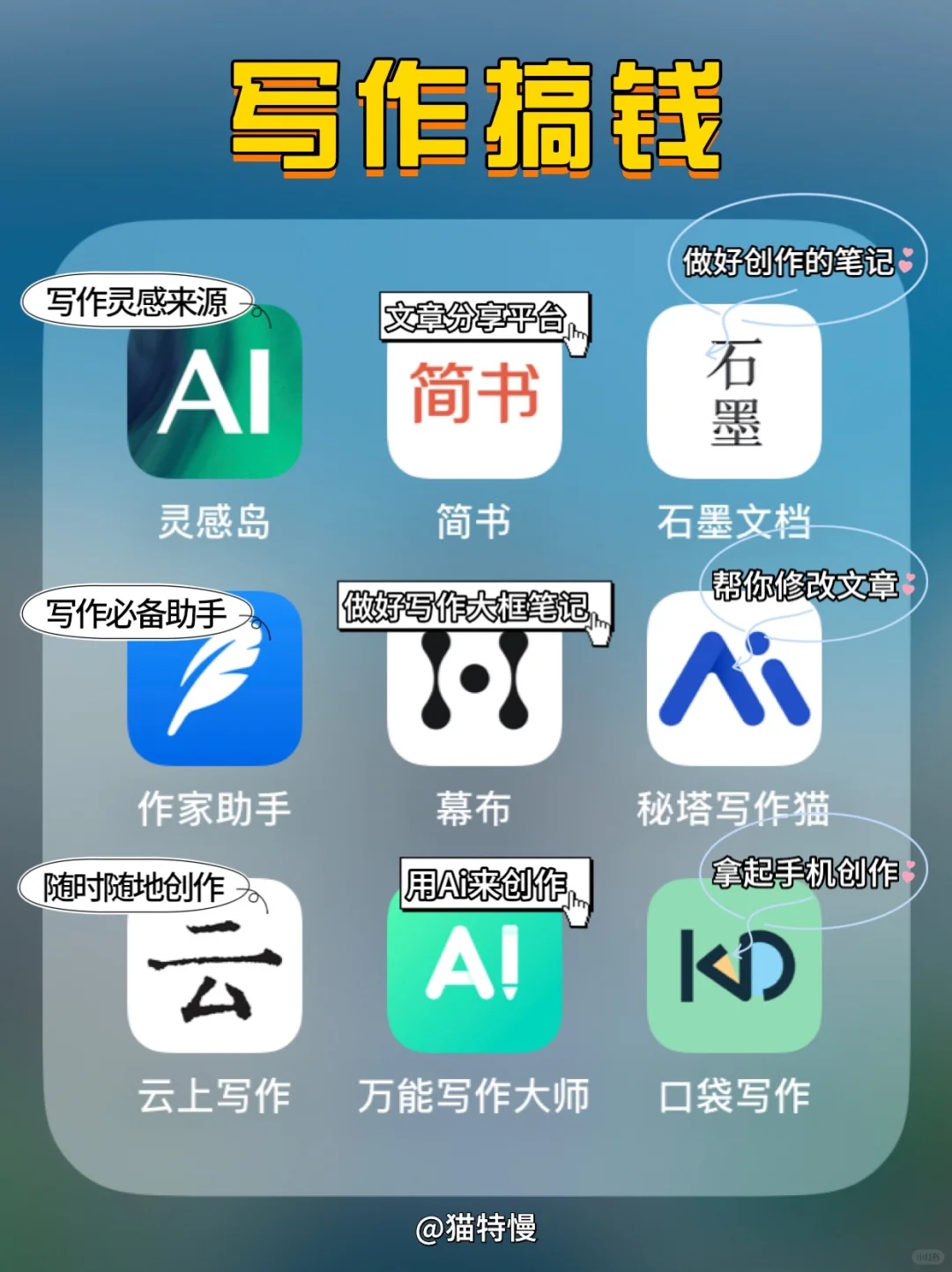 来！一人说一个吧