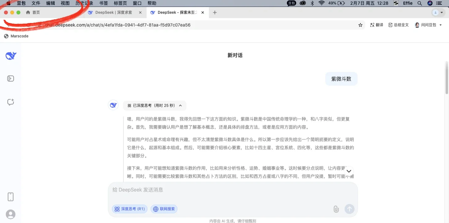 Mac打不开DeepSeek网页😭居然被豆包拯救