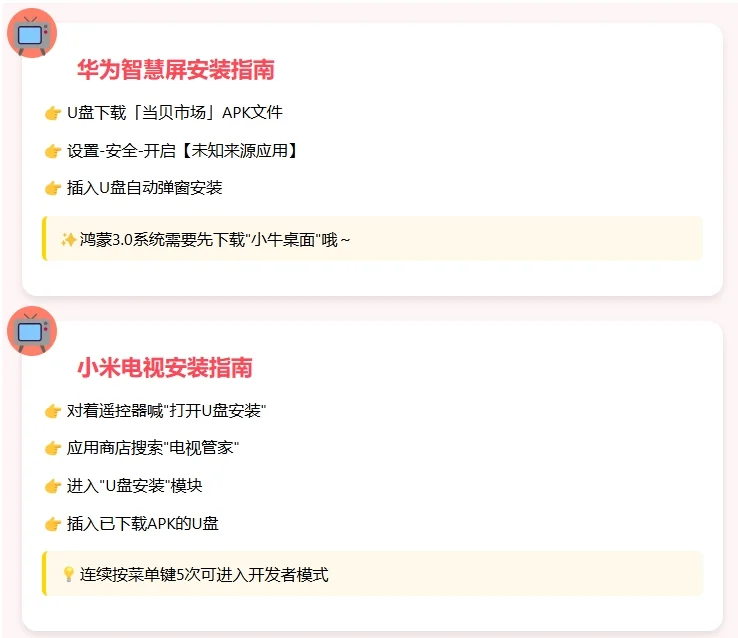 📺 5大热门电视品牌安装第三方APP攻略