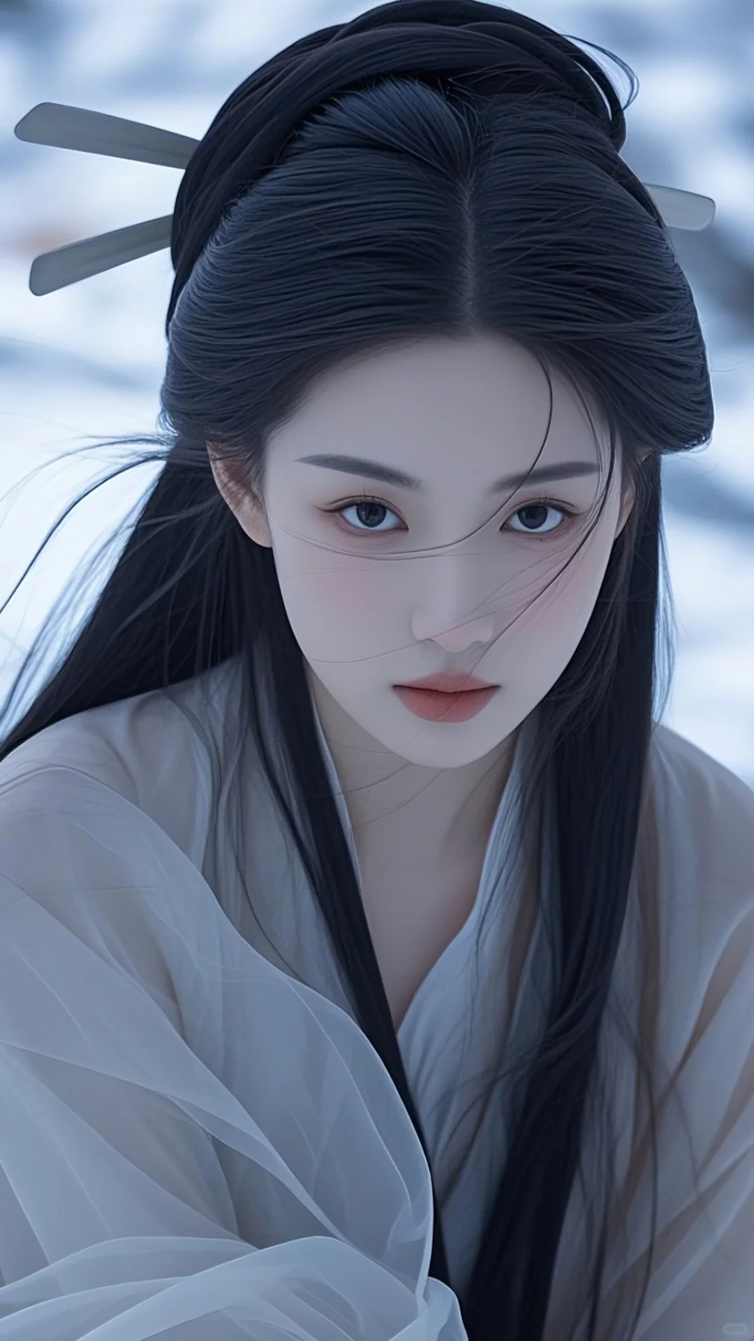 清冷汉服美人图片素材