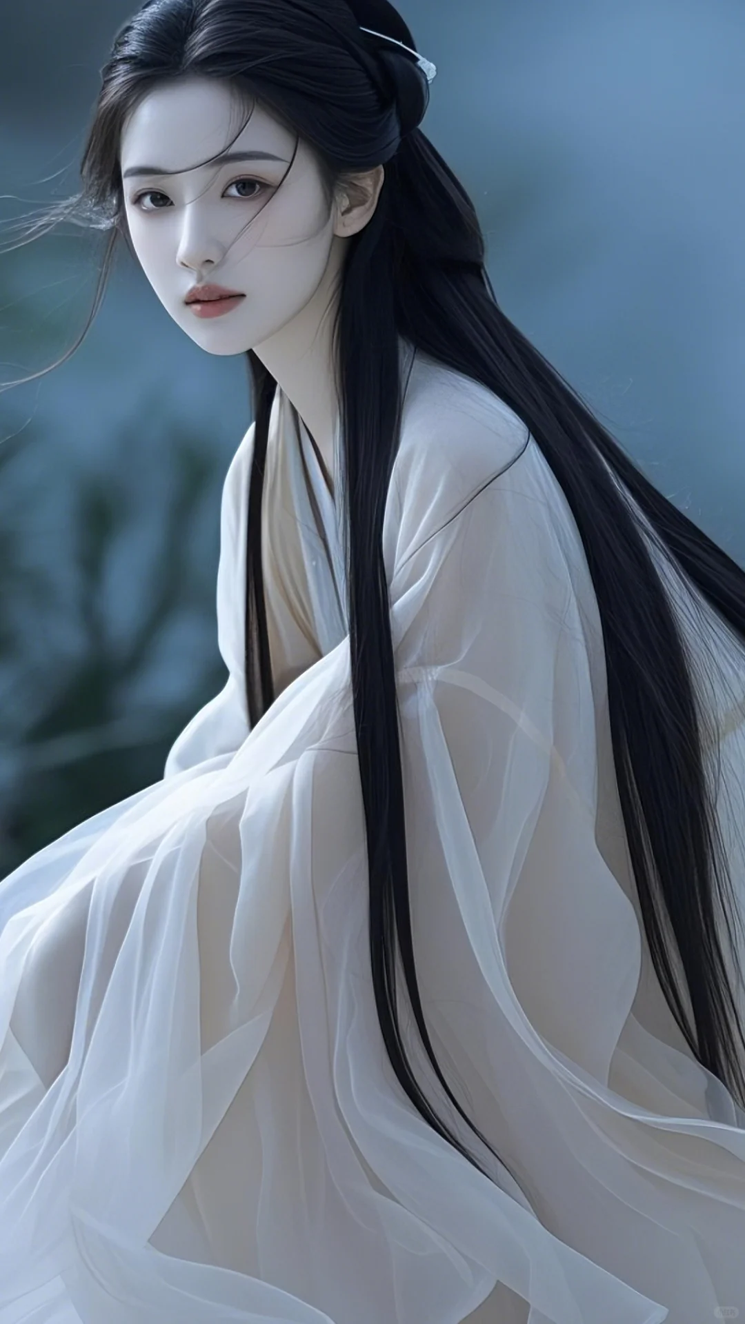 清冷汉服美人图片素材