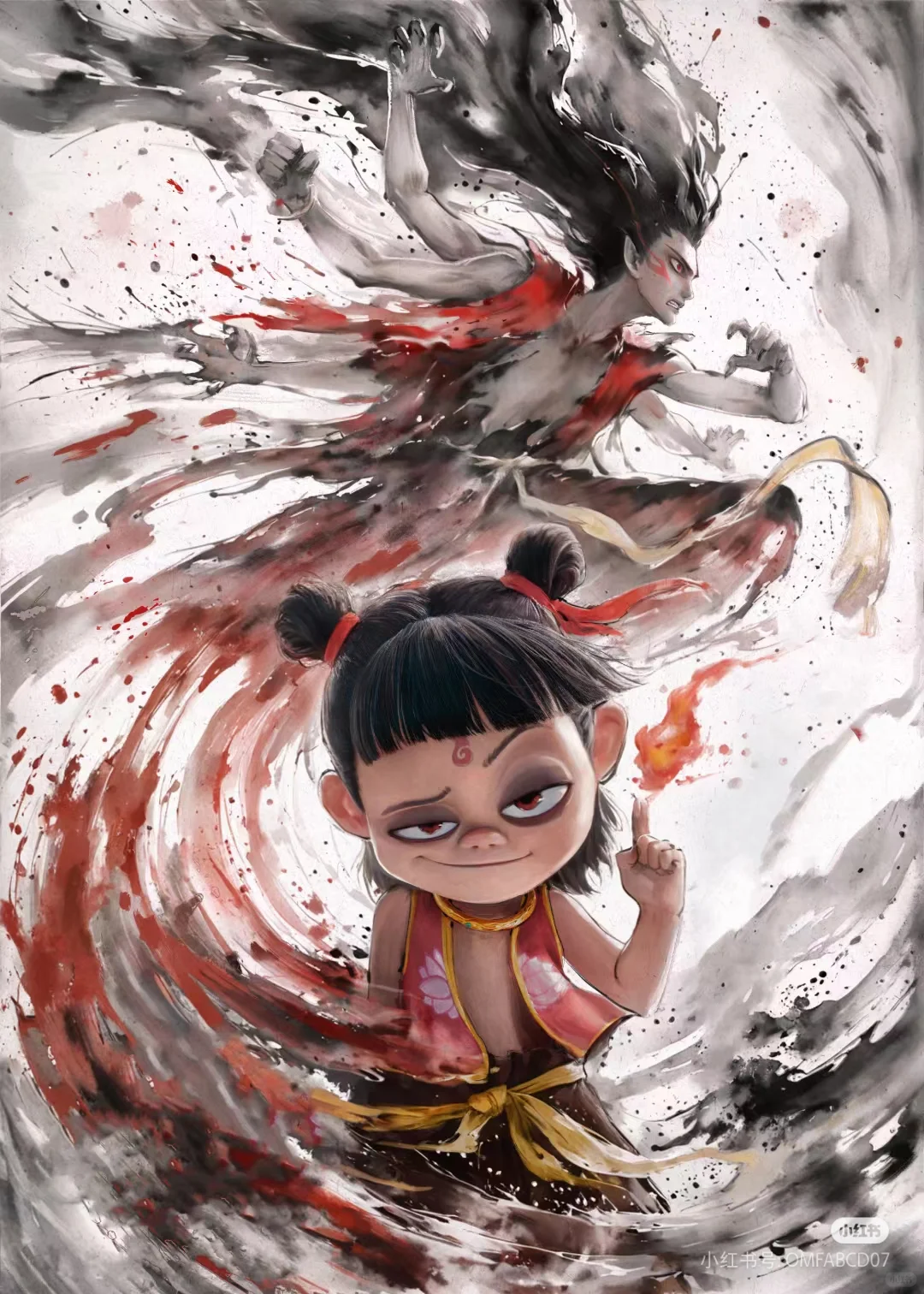 受到中国朋友们的强烈推荐我去看了哪吒...