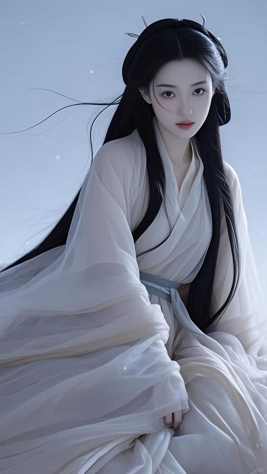 清冷汉服美人图片素材