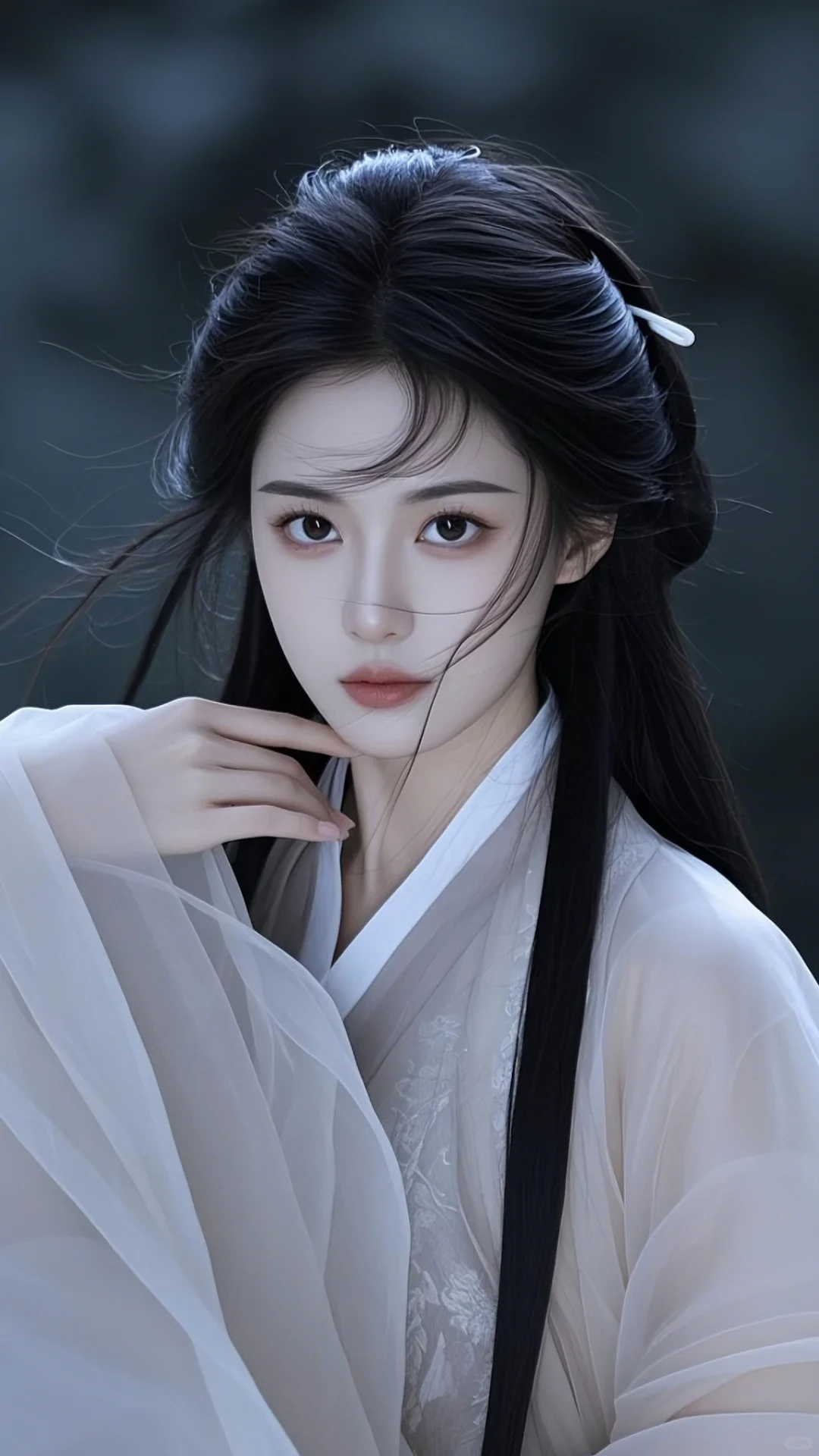 清冷汉服美人图片素材