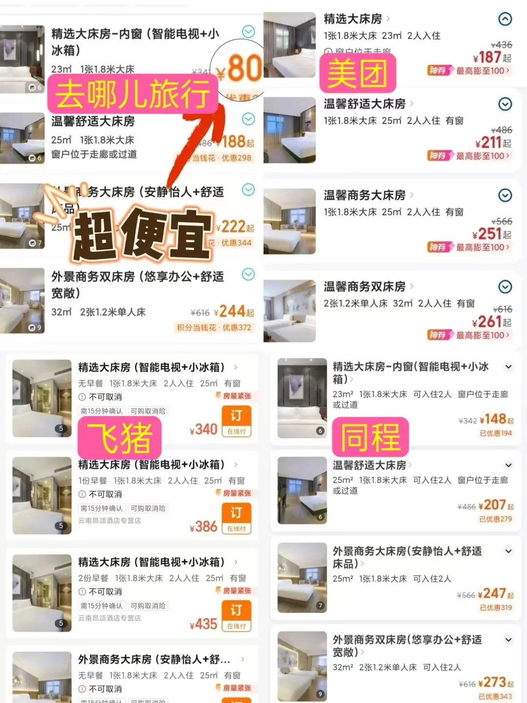 订酒店到底用哪个app便宜,想看看大家用的