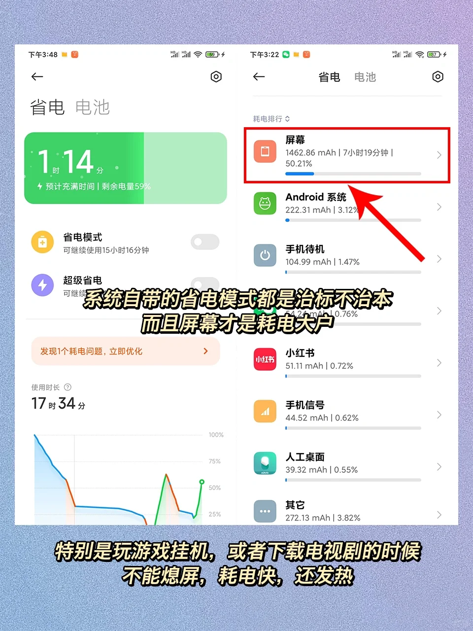 纳尼⁉️让手机节省50%🔋的省电黑科技❗️