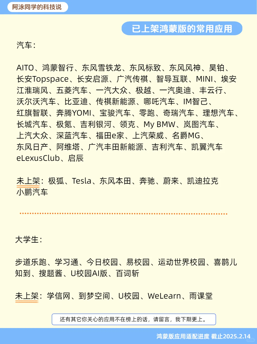 盘点各大厂的鸿蒙原生应用开发进度 第5期