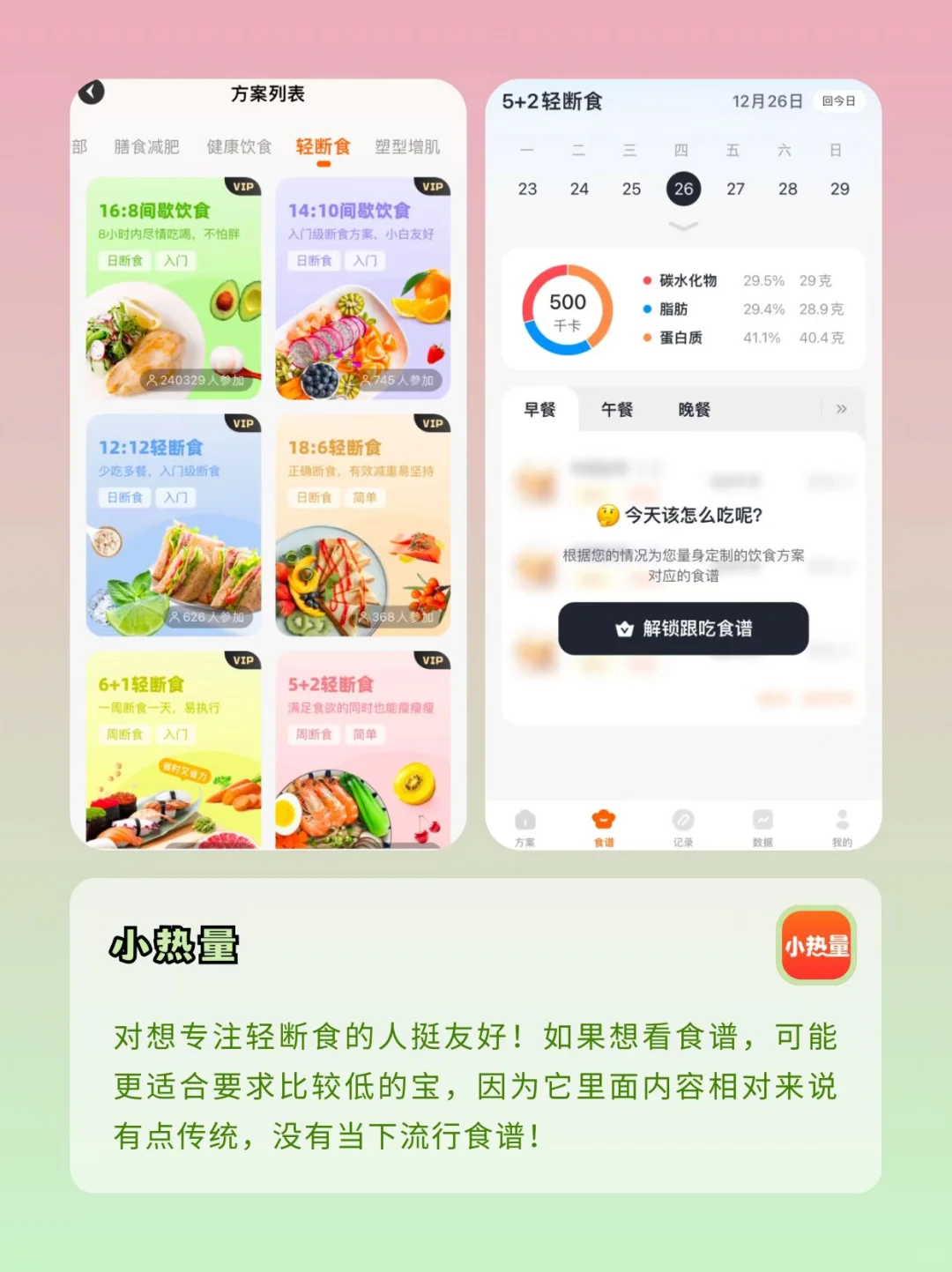 6款宝藏减肥app！带你一起年后轻断食