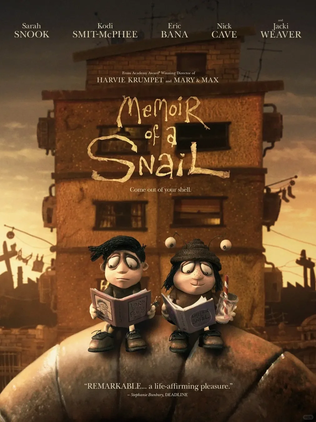 8.6分定格动画电影🐌《蜗牛回忆录》今日上线❗