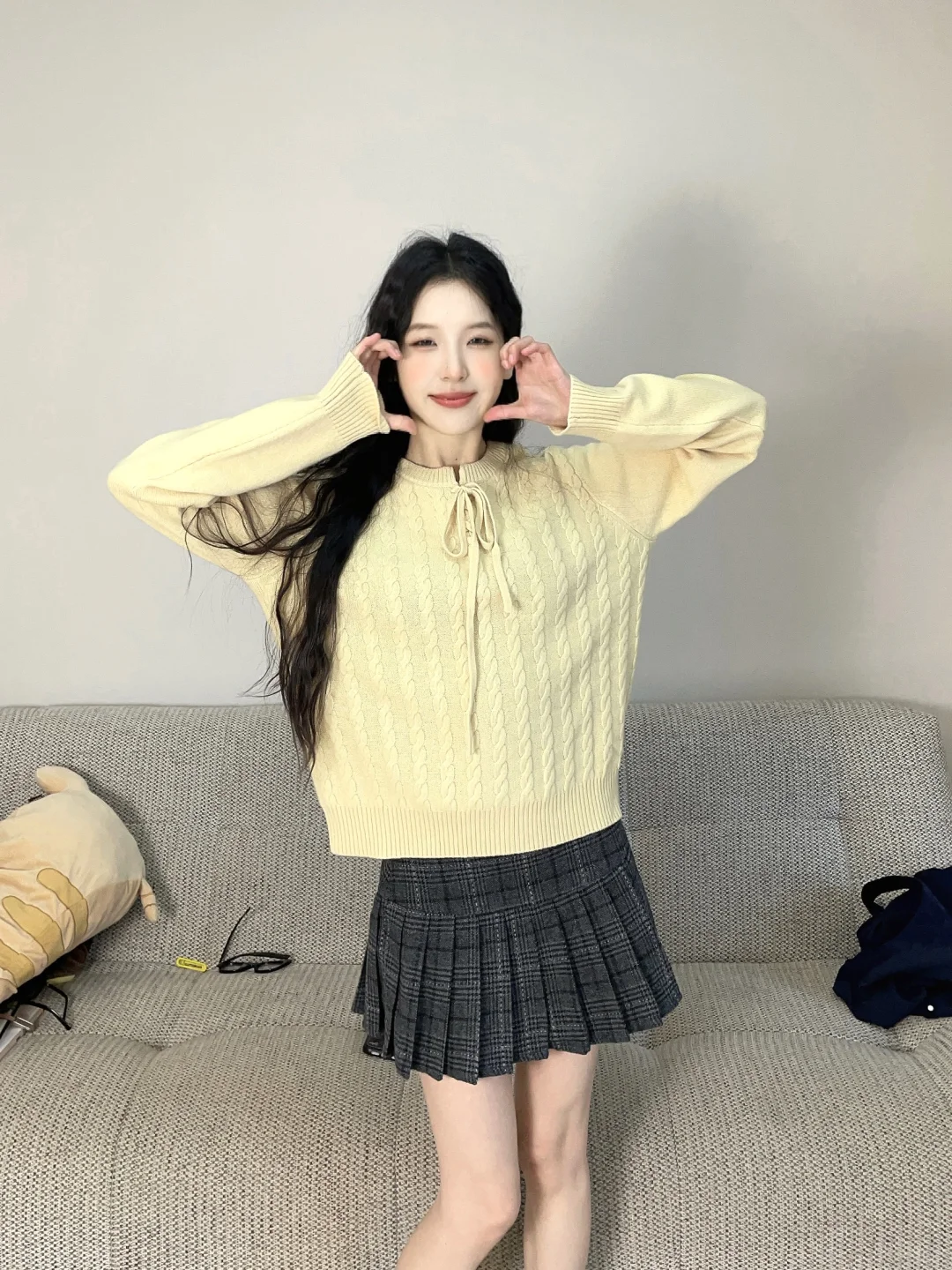 韩系甜妹多巴胺🧤一眼万年的奶黄色～